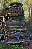 several abandoned cars - Hdr-photo