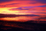 Sunrise on Antelope Island Causeway