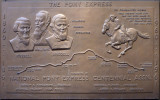 Pony Express plaque