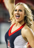 Wildcats Dance Team Member performs along the sidelines