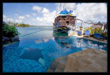 view of the manta tiled pool & the Mnuw