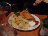 fish and chips for dinner