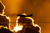 2012 - Virgin Atlantic B747-4Q8 G-VFAB airline aviation sunset stock photo #2443