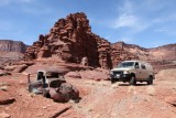 Remains of an old truck in a side canyon off Shafer Canyon Road.