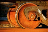 Rail car wheel 1, Bellingham WA