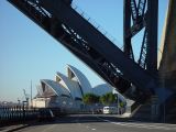 Our first view of the Sydney Opera House.