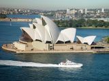 Opera House from the southeast pylon of the Sydney Harbour Bridge