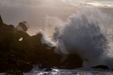 O Molhe da Nazaré em 23 de março de 2013