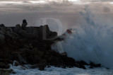 O Molhe da Nazaré em 23 de março de 2013