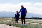 May 2012 - Kyler Kramer and his grandpa Don Boyd at Peterson Air Force Base