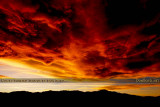 November 2012 - sunset clouds over the central and northern portion of Colorado Springs and Pikes Peak
