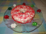 Julies homemade red velvet cake