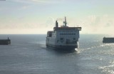 FERRY ENTERING THE HARBOUR