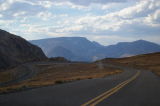 Switchbacks on the other side of the pass