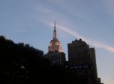 empire state building in the evening