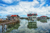 Badjao houses on stilts