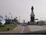 Statue of Samuel de Champlain by Parisian sculptor Paul Chevré. Explorer Champlain founded Québec City in 1608.