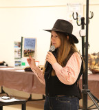 Susie Drougas with the BCHW Cookbook