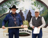 Jerry Throop receiving a Trail Warrior Award