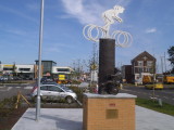 Olympic statue, Morrisons, Hadleigh