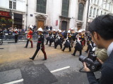 During the service the service personnel return to the Aldwych