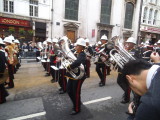 Starting with the Royal Marines band