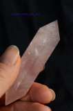 Rose Quartz Crystal DT Double Terminated Wand Polished Point - The Love Stone