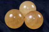 Honey Calcite Sphere 40mm, 100g - Crystal Ball - Boosts Psychic Abilities