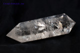 Sparkly Clear Quartz Rock Crystal DT Double Terminated Polished Point Wand