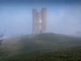 Broadway Tower in the mist