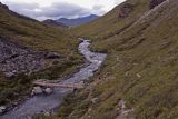 Hikers about to cross bridge on Savage River.jpg