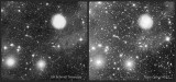 NGC 5068 area comparison with deep UK Schmidt image