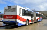 SamTrans articulated bus at Redwood City