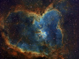 IC1805 - The Heart Nebula in HST palette