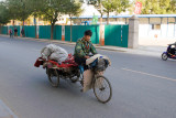 One of many shots of the varied transportation on Beijing Roads