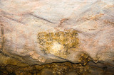 Ancient writing on cave wall