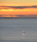 Sunset Fishing Boat.