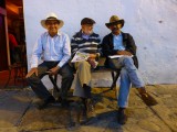 Three funny men in Villa de Leyva