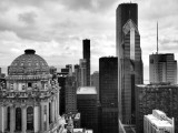 Jewelers Building, Aon Center, Prudential Tower, Chicago, IL - Open House Chicago 2012, Black and White