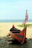 Boat ready for sail, Marari beach, Mararikulam, Kerala