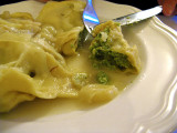 Tortelloni with spinach and feta cheese,  Terrific!! .. 5469