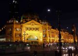 Flinders Street by Night - Melbourne