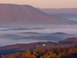 Morning fog in the New River Valley