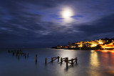 Old Pier in Moonlight