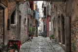 The lanes are so narow here in Rovinj