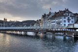 Chapel Bridge with the old city