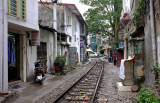 Train track in Hanoi