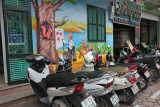 School-scene on the road