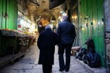 Couple Walking Through The Armenian Quarter