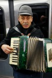 Busking Accordionist on the RER Metro